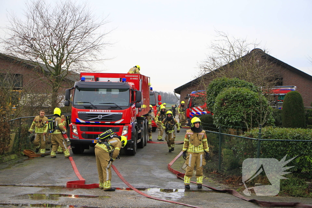 Grote brand in stal