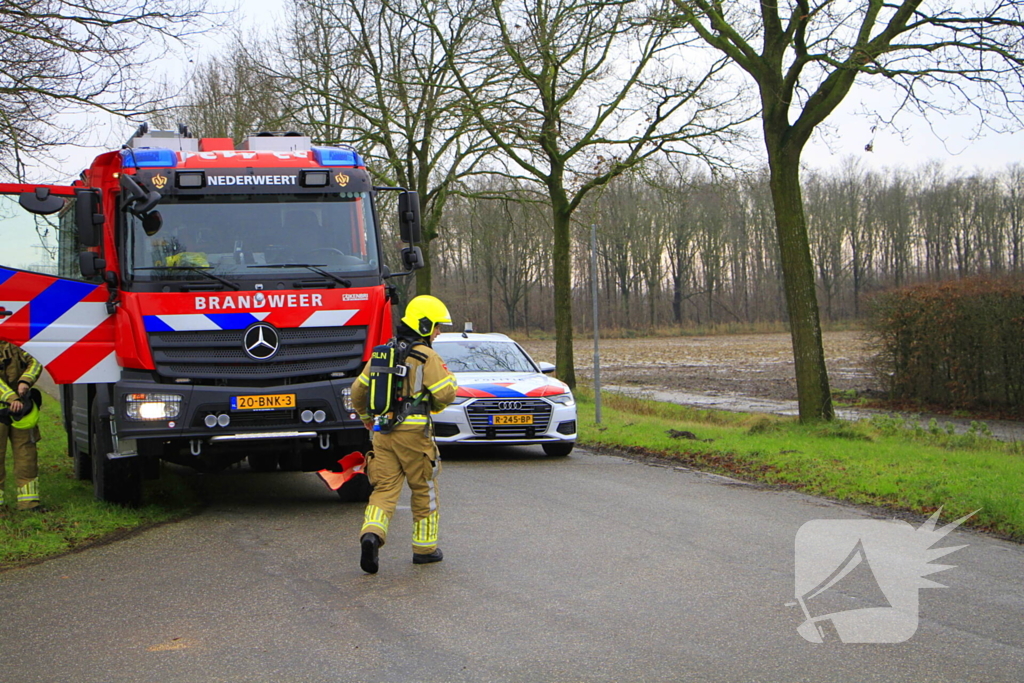 Grote brand in stal