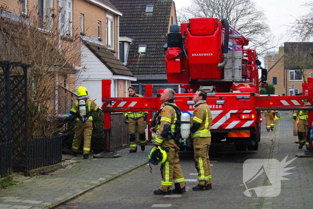 Brand in dak blijkt condensvorming