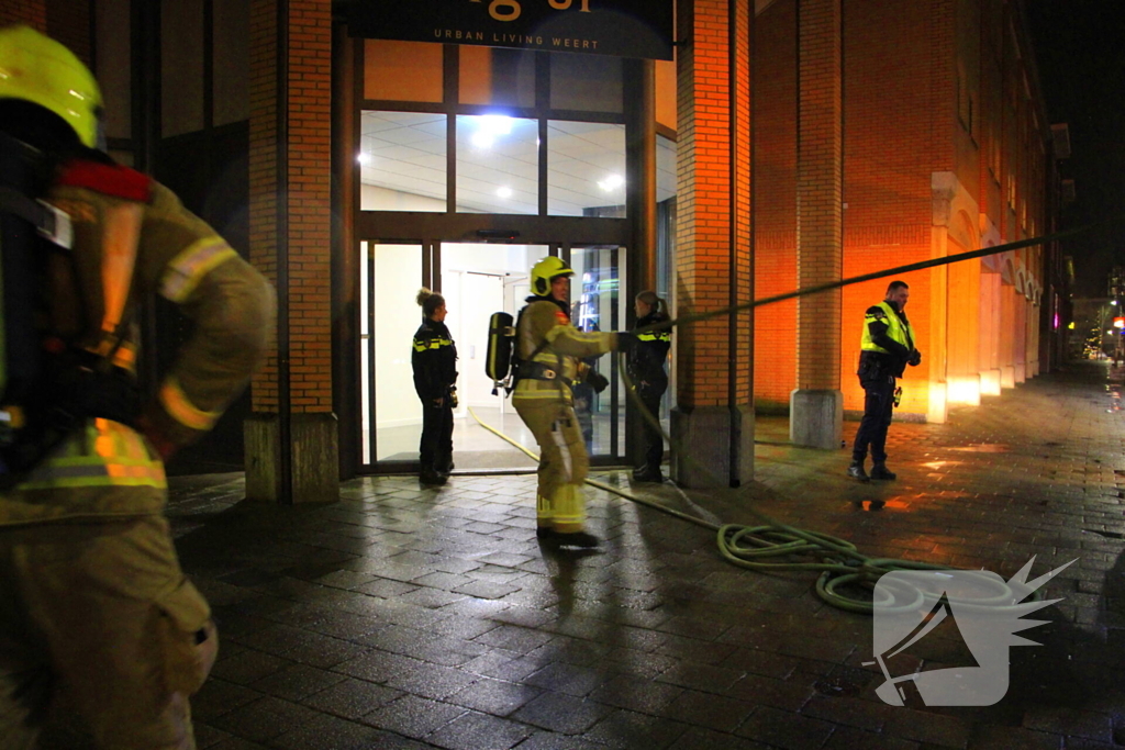 Veel rookontwikkeling bij keukenbrand