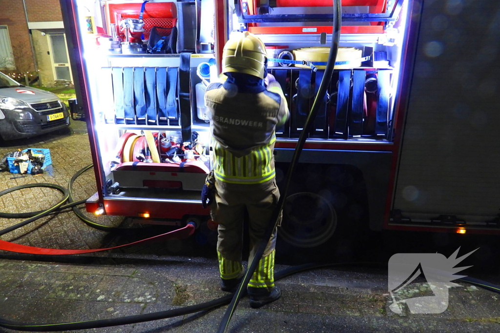 Brandweer ingezet bij woningbrand