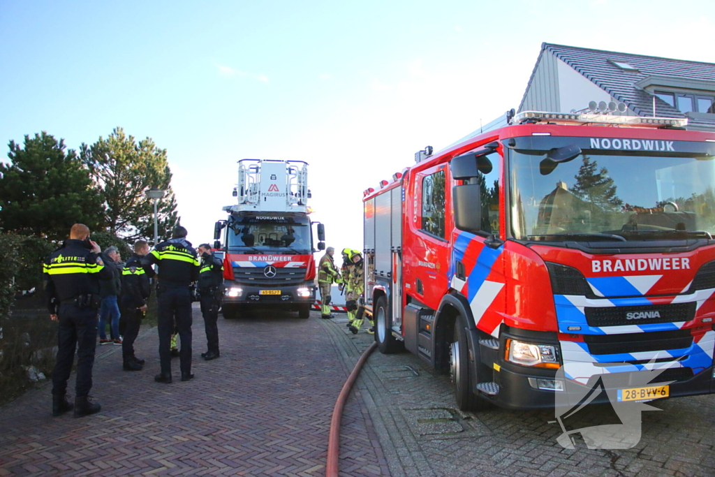 Veel rookontwikkeling bij brand in kantoorpand