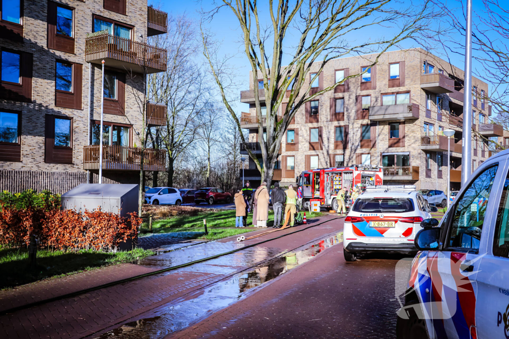 Personenwagen verwoest door brand