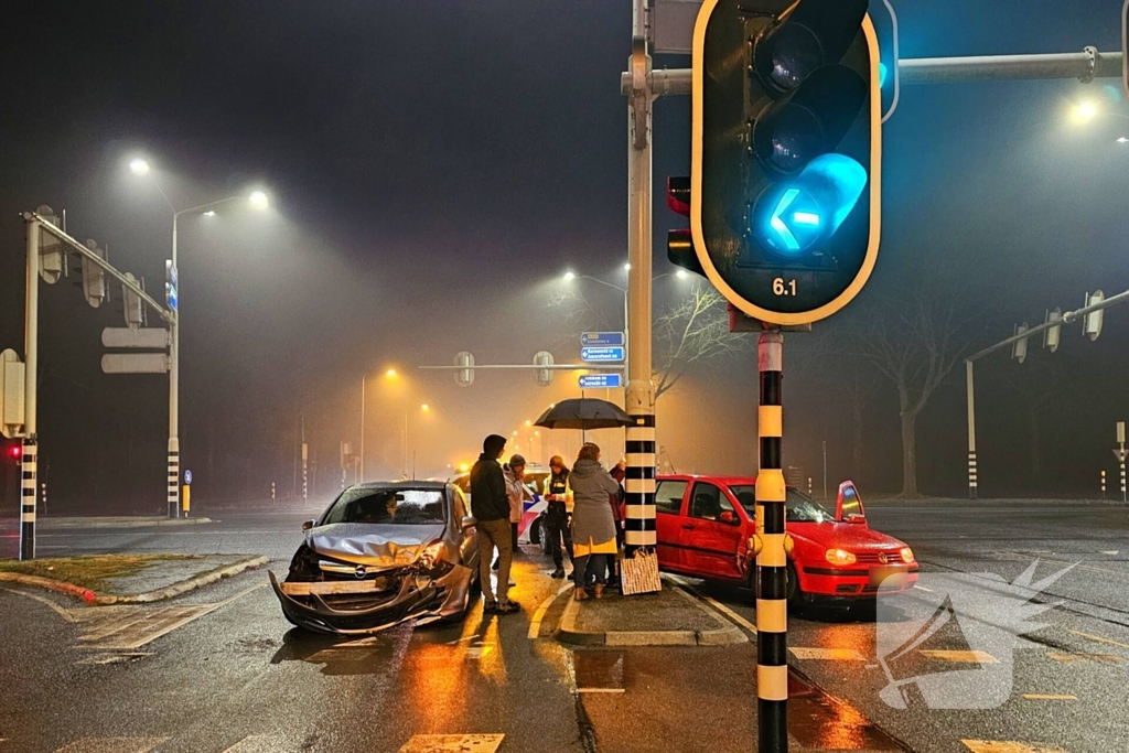 Verkeershinder door aanrijding met auto's