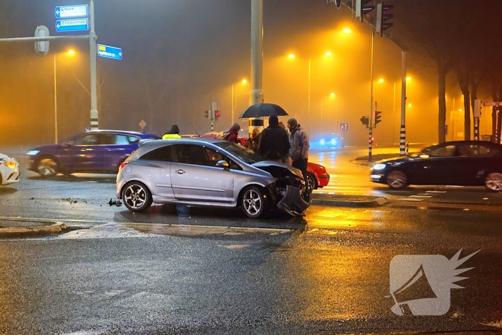 Verkeershinder door aanrijding met auto's