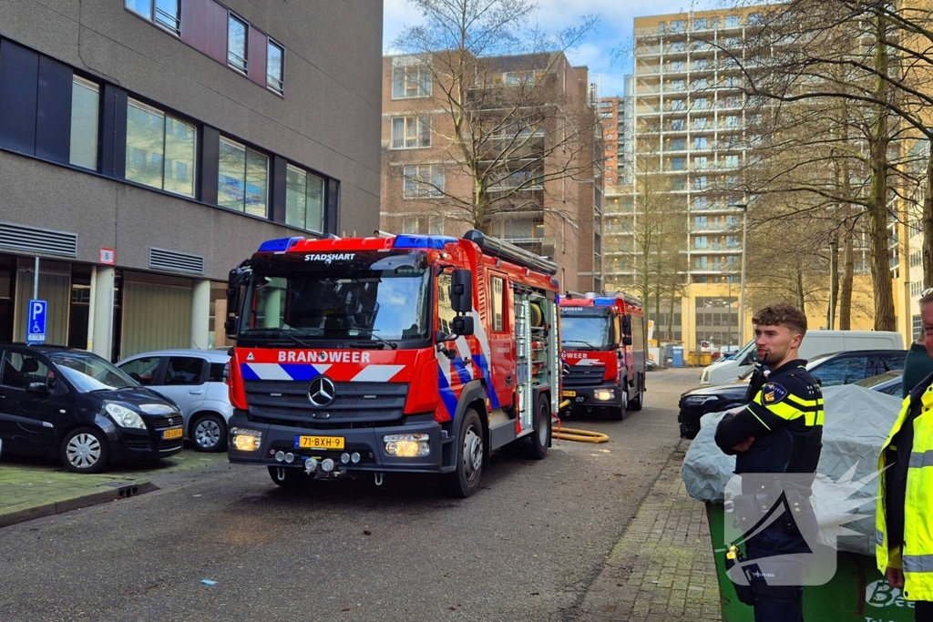 Flatbewoners geavacueerd bij brand in flatwoning