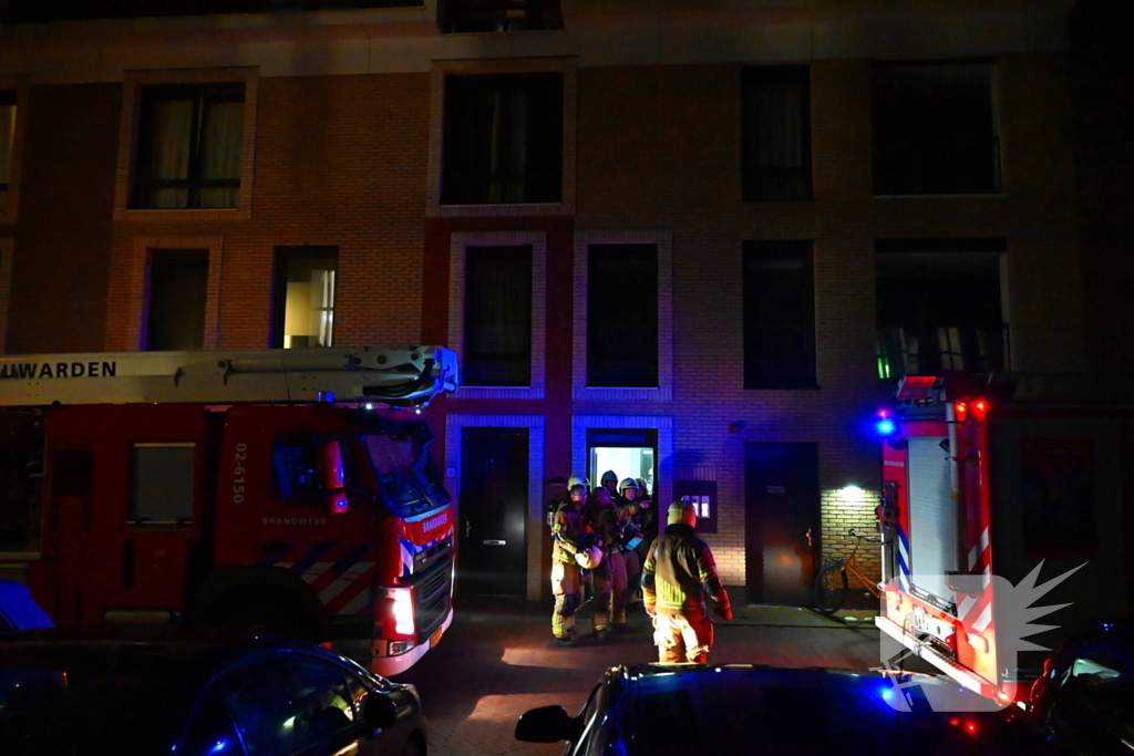 Fikse rookontwikkeling bij brand in flat