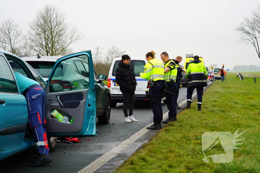 Drie voertuigen betrokken bij ongeval