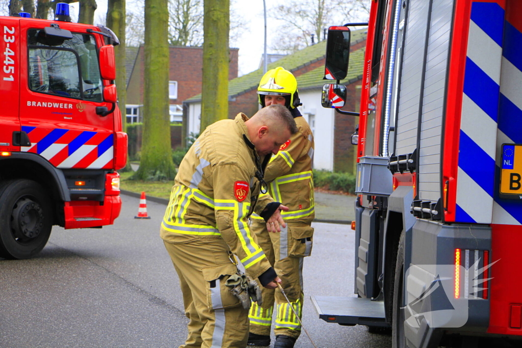 Brandweer haalt drie katten uit woning bij schoorsteenbrand