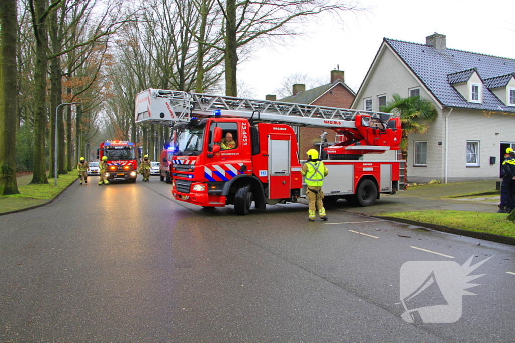 Brandweer haalt drie katten uit woning bij schoorsteenbrand