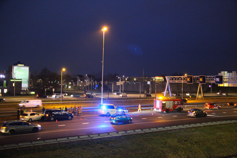 Meerdere voertuigen betrokken bij ongeval op snelweg