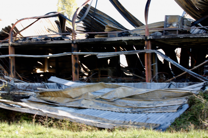 Zeer grote brand bij BVA Auctions, the day after