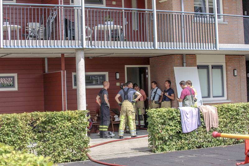 Hoofdwaterleiding gesprongen in woonzorgcomplex