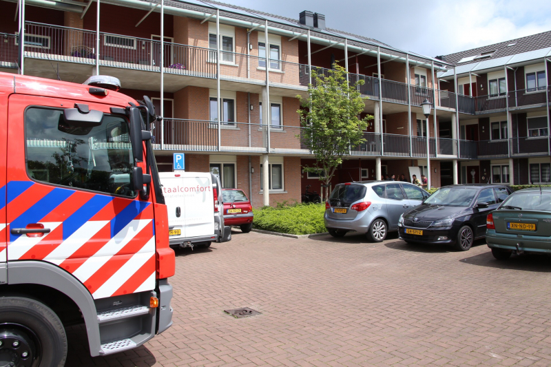 Hoofdwaterleiding gesprongen in woonzorgcomplex