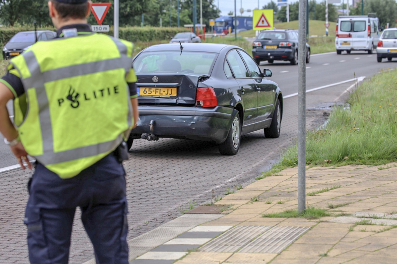 Wederom ongeval tijdens verkeerscontrole