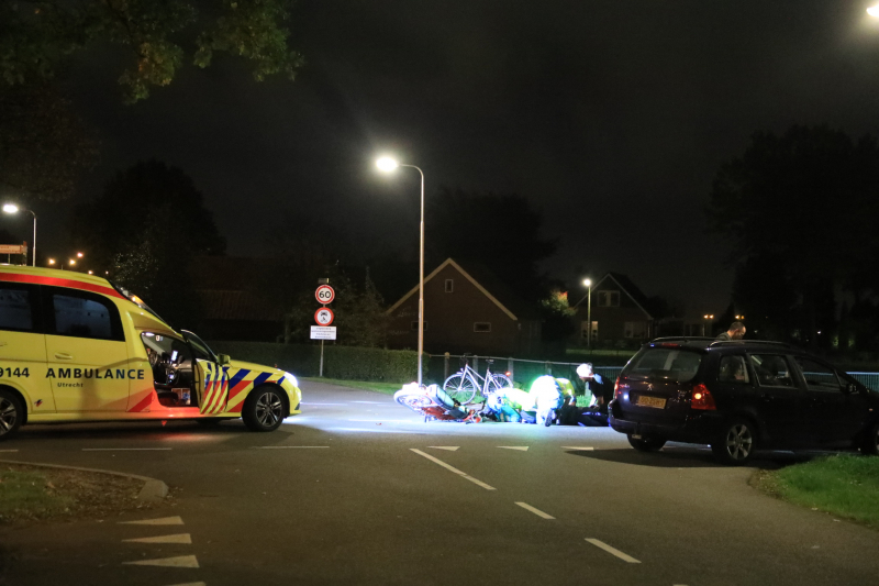 Brommerrijder gewond bij aanrijding