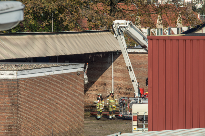 Zeer grote brand voormalige Noack-fabriek, the day after