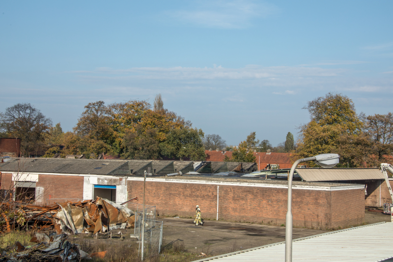 Zeer grote brand voormalige Noack-fabriek, the day after