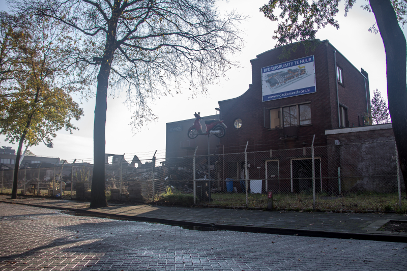 Zeer grote brand voormalige Noack-fabriek, the day after