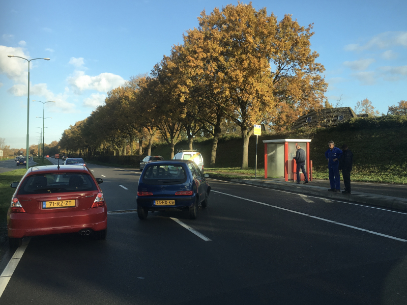 Auto total-loss bij kop-staartbotsing