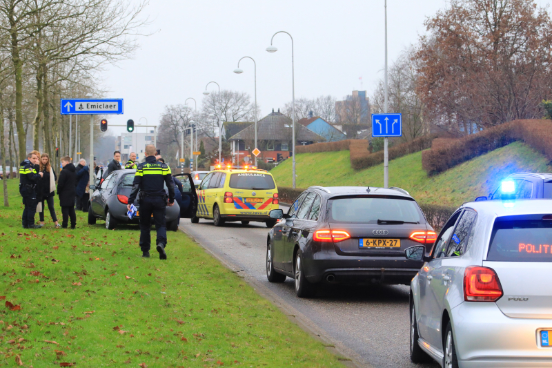 Vier voertuigen betrokken bij kop-staartbotsing