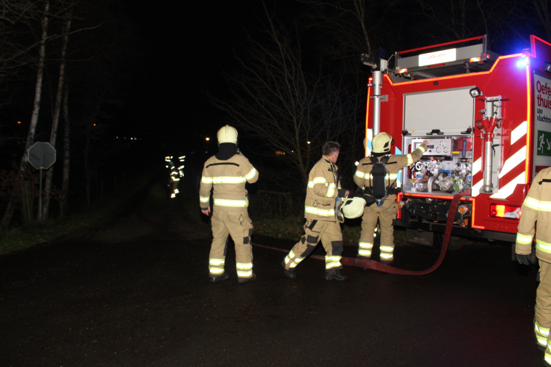 Uitslaande brand verwoest schuur