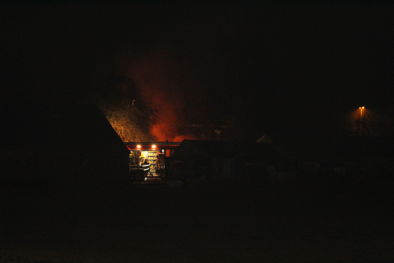 Uitslaande brand verwoest schuur