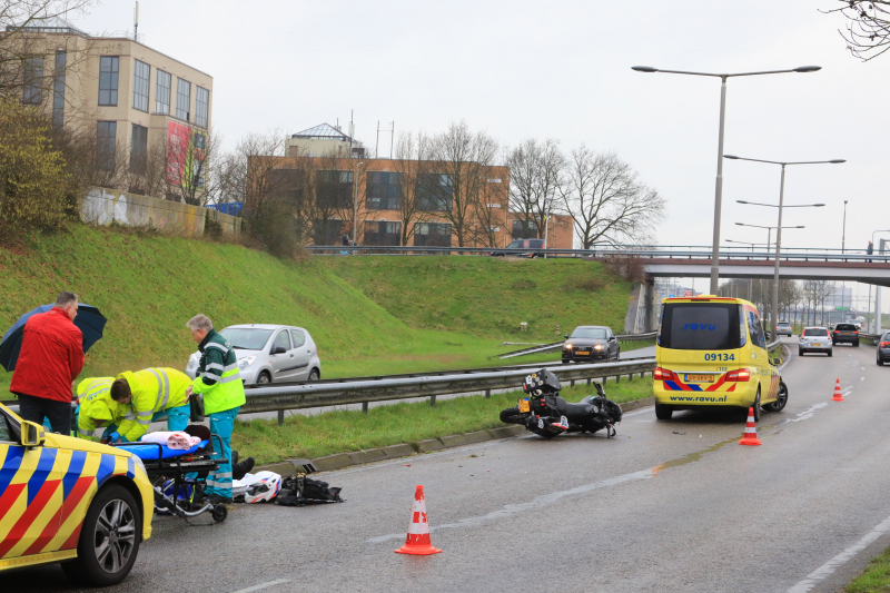 Motorrijder ernstig gewond na ongeval