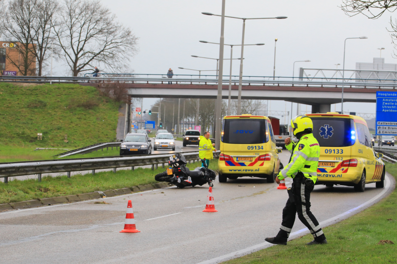 Motorrijder ernstig gewond na ongeval