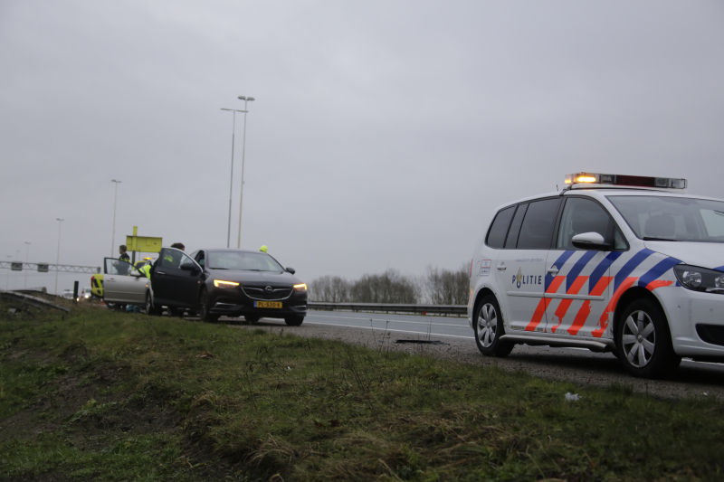 Bestuurster flink geschrokken na kop-staartaanrijding