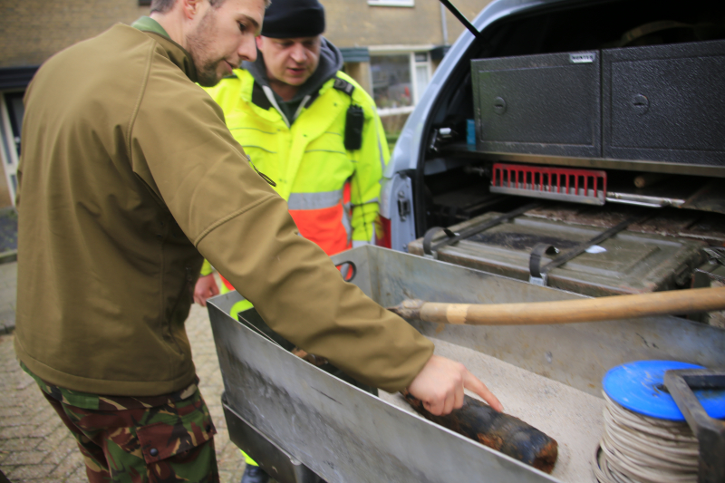 WOII granaat aangetroffen bij graafwerkzaamheden