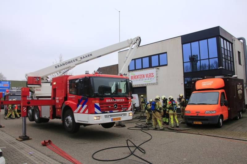 Brand in machine slagerij