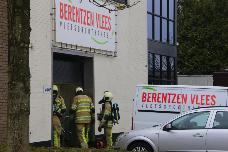 Brand in machine slagerij