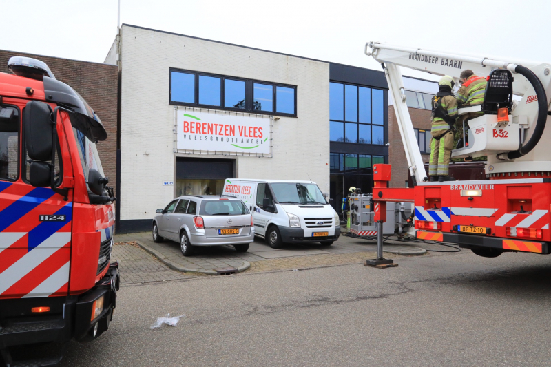 Brand in machine slagerij