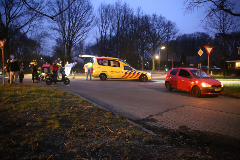 Scooterijster gewond na ongeval