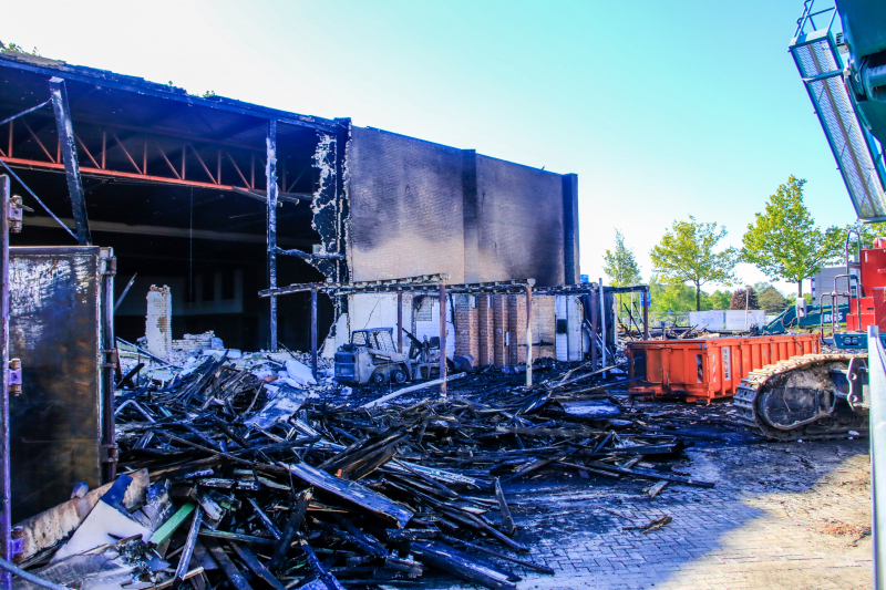 Day after grote brand sporthal Schuilenburg