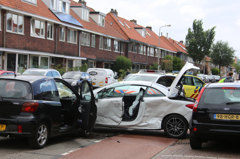 Veel schade bij aanrijding