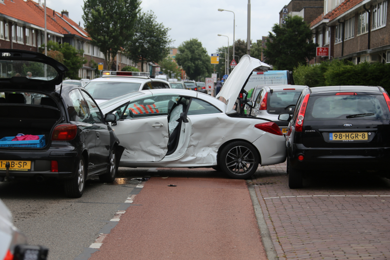 Veel schade bij aanrijding