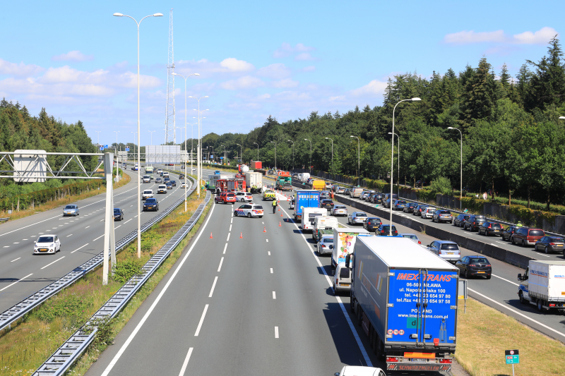 Meerdere voertuigen betrokken bij aanrijding