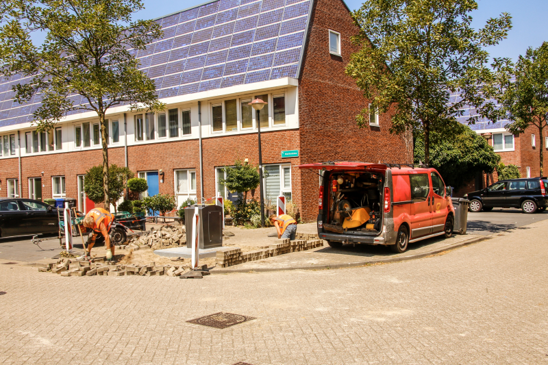 Ondergrondse afvalcontainers geplaatst