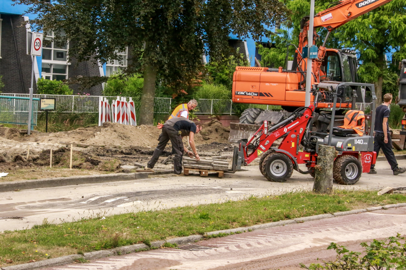 Wegwerkzaamheden fietsoversteek gestart