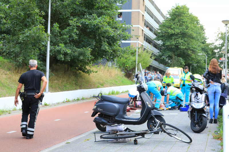 Fietser zwaargewond na ongeval