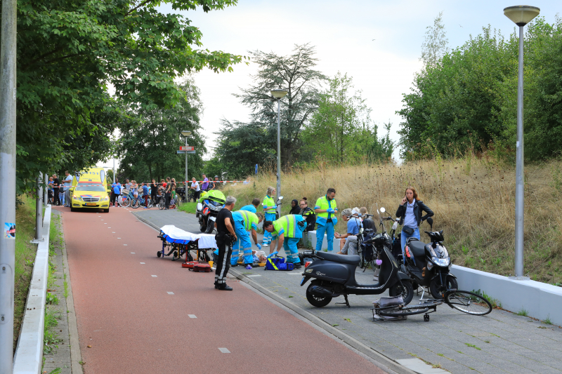 Fietser zwaargewond na ongeval