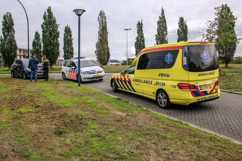 Overstekende fietsster aangereden