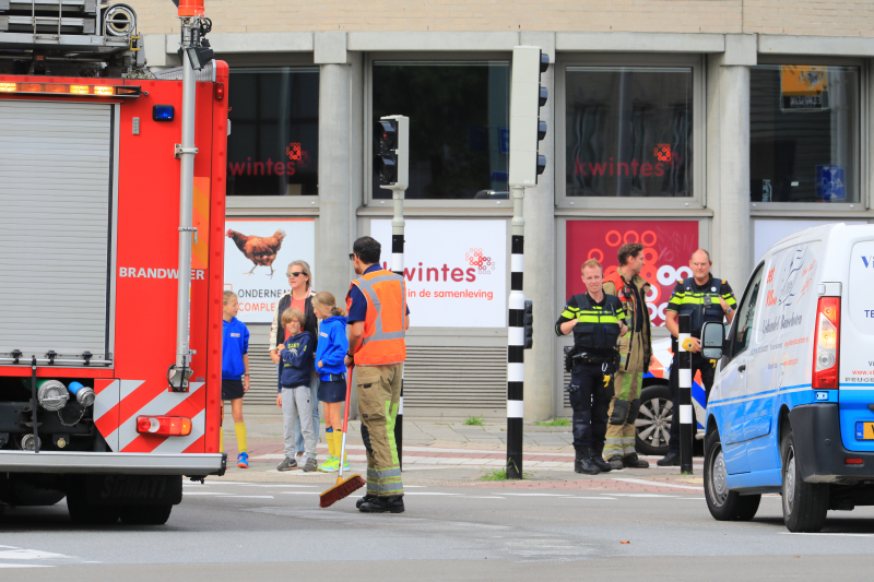 Verkeershinder door vervuilde weg