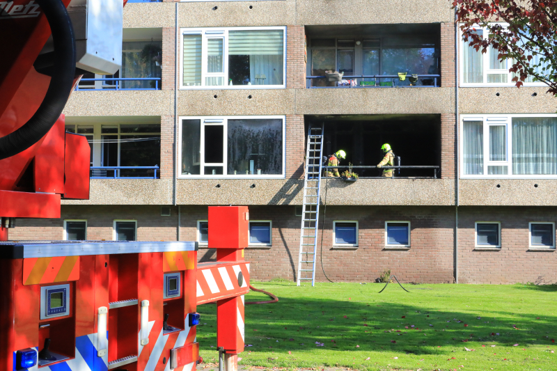 Uitslaande brand in flat