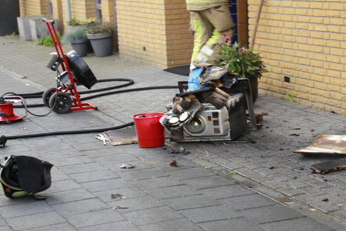 Veel rook bij brand in keuken