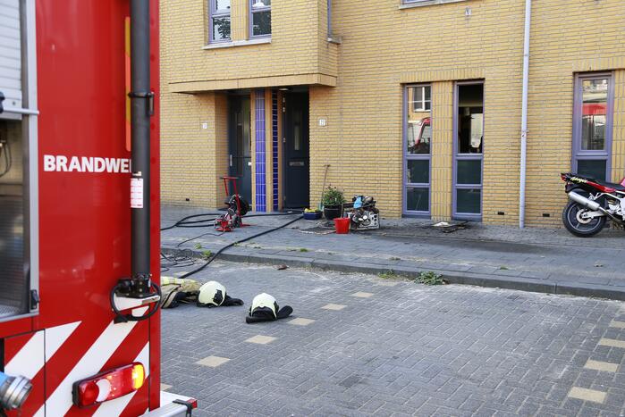 Veel rook bij brand in keuken