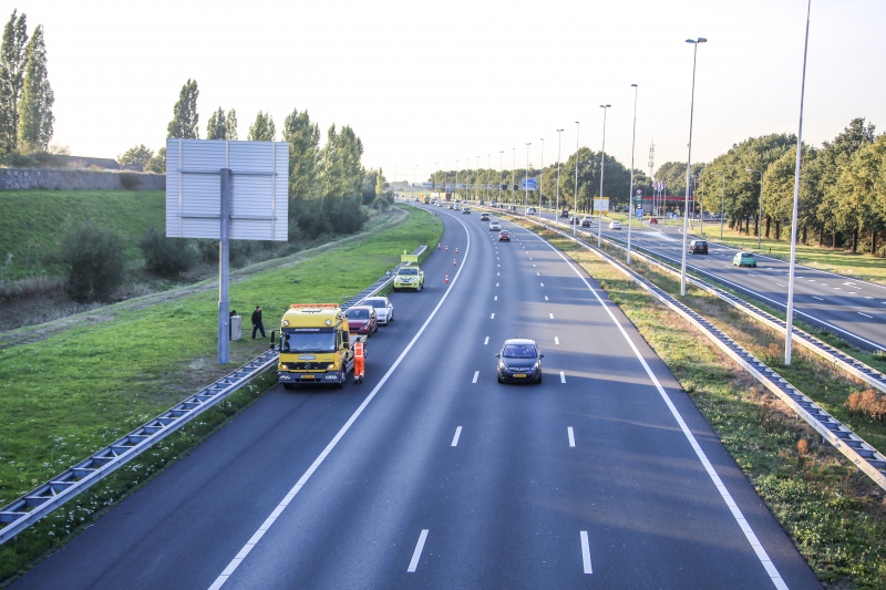 Schade na kop-staartaanrijding