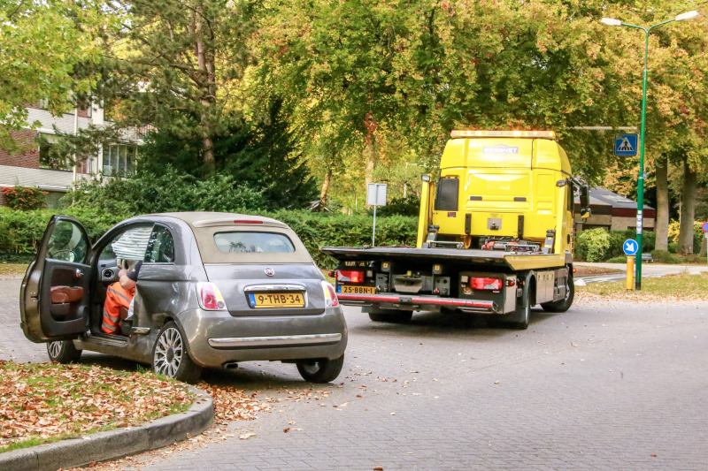 Schade bij botsing op kruising